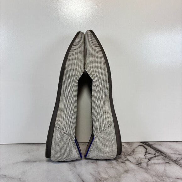 Rothy's The Point Dove Gray Knit Ballet Flats Women's Size 6.5 - Picture 5 of 9